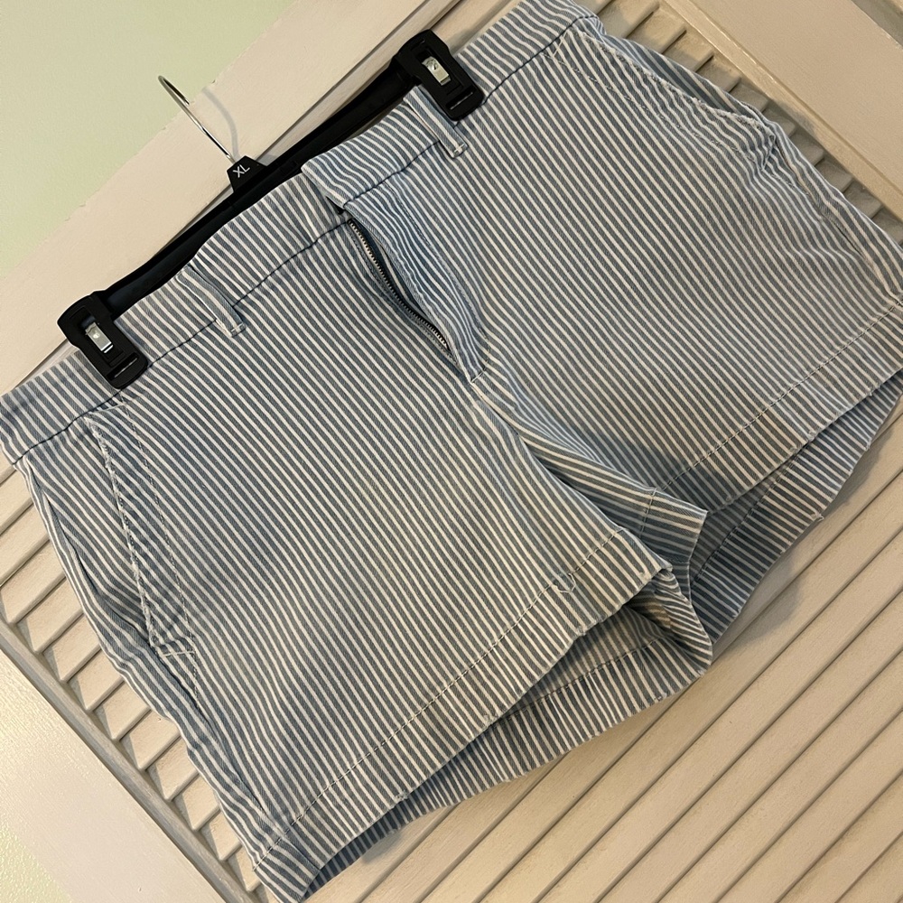Striped Blue Women's Shorts